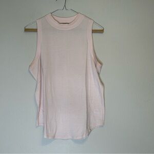 Athleta CLOUDLIGHT RIB TRIM TANK Ballerina‎ Gown Pink Size S